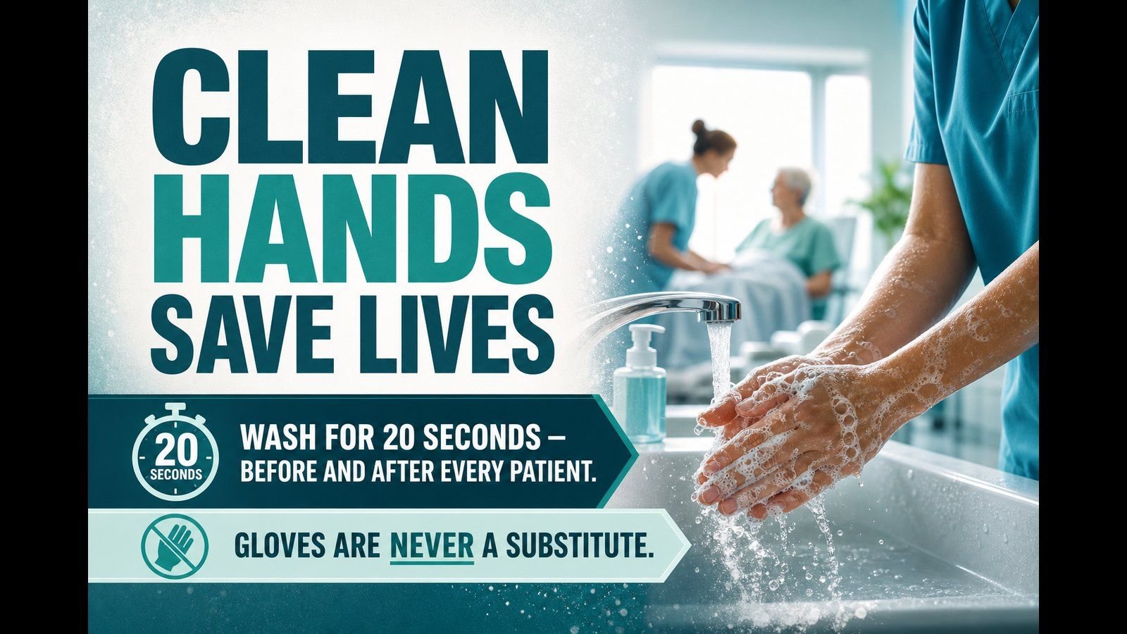 A hand-washing reminder